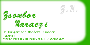 zsombor maraczi business card