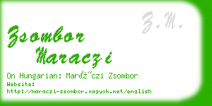 zsombor maraczi business card